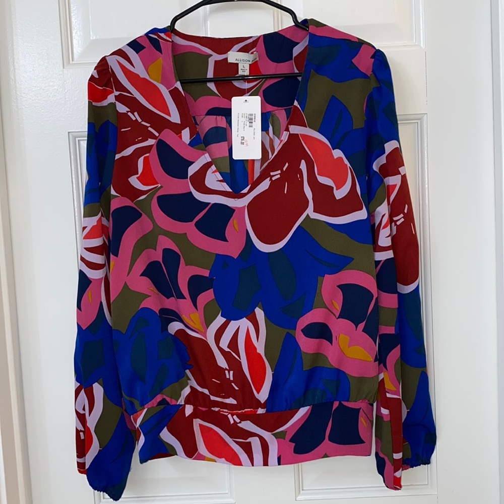 Allison Joy Elyse Smoked Panel top, size large
